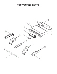 Top Venting Parts parts for Kitchenaid Electric Wall Oven KOSC504ESS01 from AppliancePartsPros.com