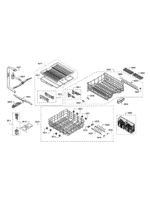Spray Arm / Racks parts for Bosch Dishwasher SHS863WD6N/10 from AppliancePartsPros.com