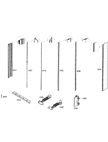 Frames parts for Thermador Bottom-Mount Refrigerator T36IT71NNP/03 from AppliancePartsPros.com