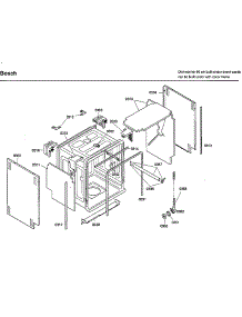 Cabinet parts for Bosch Dishwasher SHU3326UC/14 from AppliancePartsPros.com