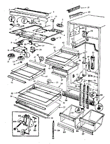 Fresh Food Compartment parts for Jenn-Air Top-Mount Refrigerator JRT191B/M9C64B from AppliancePartsPros.com