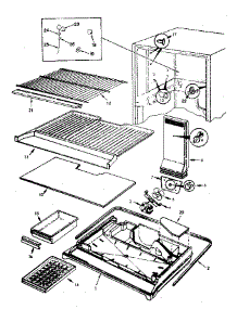 Freezer Compartment parts for Jenn-Air Top-Mount Refrigerator JRT191B/M9C64B from AppliancePartsPros.com