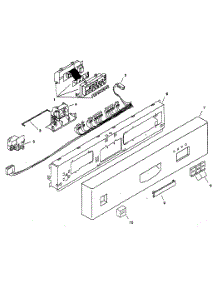 Fascia Panel parts for Bosch Dishwasher SHU3336UC/11 from AppliancePartsPros.com