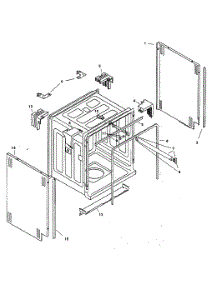 Tank Assy parts for Bosch Dishwasher SHU3336UC/11 from AppliancePartsPros.com