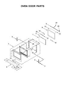Oven Door Parts parts for Kitchenaid Electric Wall Oven KOSE900HBS00 from AppliancePartsPros.com