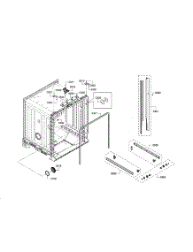 Tub parts for Bosch Dishwasher SHX2AR55UC/14 from AppliancePartsPros.com