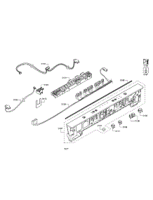 Facia Panel parts for Bosch Dishwasher SHX2AR55UC/14 from AppliancePartsPros.com