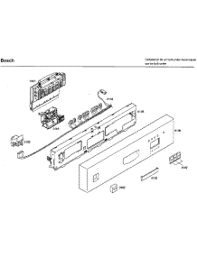 Control Panel parts for Bosch Dishwasher SHU33A06UC/36 from AppliancePartsPros.com