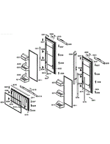 Door Assy parts for Thermador Bottom-Mount Refrigerator T36IT71NNP/12 from AppliancePartsPros.com