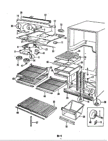 Fresh Food Compartment parts for Magic Chef Refrigerator RB17EN-2AF/5C46B from AppliancePartsPros.com