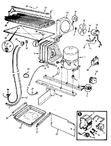 Unit Compartment & System parts for Jenn-Air Top-Mount Refrigerator JRT236B/MAJ95C from AppliancePartsPros.com