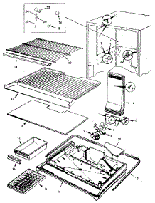 Freezer Compartment parts for Jenn-Air Top-Mount Refrigerator JRT236B/MAJ95C from AppliancePartsPros.com