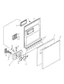 Door Assy parts for Bosch Dishwasher SHU3302UC/12 from AppliancePartsPros.com