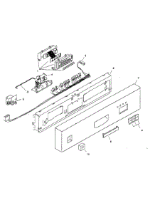 Fascia Panel parts for Bosch Dishwasher SHU3305UC/11 from AppliancePartsPros.com