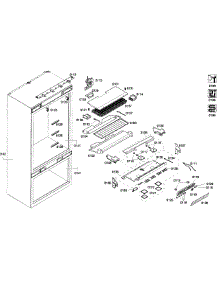 Refrigerator 1 parts for Thermador Bottom-Mount Refrigerator T36IT71FN/25 from AppliancePartsPros.com