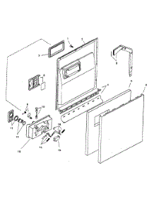 Door Assy parts for Bosch Dishwasher SHU3322UC/06 from AppliancePartsPros.com