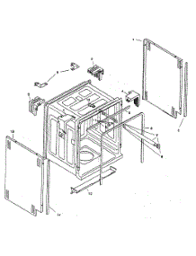 Tank Assy parts for Bosch Dishwasher SHU3322UC/06 from AppliancePartsPros.com
