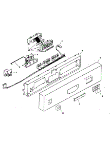 Fascia Panel parts for Bosch Dishwasher SHU3322UC/06 from AppliancePartsPros.com