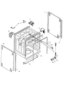 Tank Assy parts for Bosch Dishwasher SHU3322UC/12 from AppliancePartsPros.com
