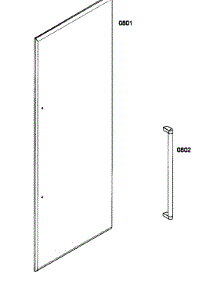 Handle parts for Thermador Refrigerator T30BR70FS-10 from AppliancePartsPros.com