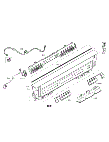 Facia Panel / Controls parts for Bosch Dishwasher SHE863WF5N/01 from AppliancePartsPros.com