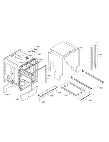 Tub / Sealing parts for Bosch Dishwasher SHE863WF5N/01 from AppliancePartsPros.com
