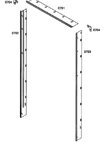 Panels parts for Thermador Refrigerator T30BR70FS-10 from AppliancePartsPros.com