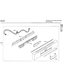Control Panel parts for Bosch Dishwasher SHE89PW55N/01 from AppliancePartsPros.com