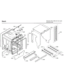 Cabinet parts for Bosch Dishwasher SHE89PW55N/01 from AppliancePartsPros.com