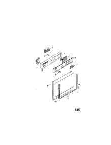 Fascia Panel And Outer Door parts for Bosch Dishwasher SMU2046UC/14 / FD 7402-7902 from AppliancePartsPros.com