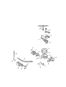 Componenet Assemblies parts for Bosch Dishwasher SMU4052UC/14 / FD7402-7902 from AppliancePartsPros.com