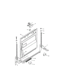 Inner Door parts for Bosch Dishwasher SMU4052UC/14 / FD7402-7902 from AppliancePartsPros.com