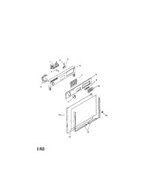 Fascia Panel And Outer Door parts for Bosch Dishwasher SMU4052US/08 / FD 7203 from AppliancePartsPros.com