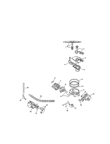 Component Assemblies parts for Bosch Dishwasher SMU4056US/01 / FD7106-7308 from AppliancePartsPros.com