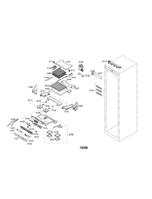Refrigerator Section parts for Thermador Refrigerator T24IR70FSS-01 from AppliancePartsPros.com