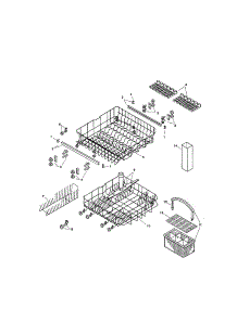 Racks parts for Bosch Dishwasher SMU4056US/01 / FD7106-7308 from AppliancePartsPros.com