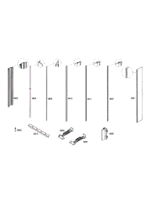 Profile Stripe parts for Thermador Refrigerator T24IR70FSS-01 from AppliancePartsPros.com