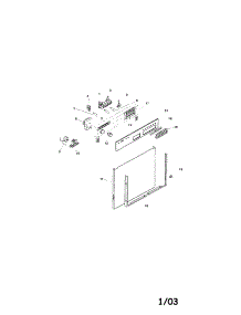 Fascia Panel And Outer Door parts for Bosch Dishwasher SMU7052US/09 / FD 7210 from AppliancePartsPros.com