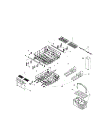Racks parts for Bosch Dishwasher SMU7052US/09 / FD 7210 from AppliancePartsPros.com