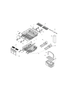 Racks parts for Bosch Dishwasher SMU7056UC/14 / FD7507-7902 from AppliancePartsPros.com