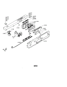 Fascia Panel parts for Bosch Dishwasher SHY56A06UC/14 / FD8301 from AppliancePartsPros.com