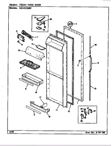 Fresh Food Door parts for Maytag Refrigerator GDNS22M92/CP33A from AppliancePartsPros.com