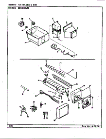Ice Maker & Bin parts for Maytag Refrigerator GDNS22M92/CP33A from AppliancePartsPros.com