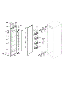 Door Assy parts for Thermador Refrigerator T24IR70NSP/23 from AppliancePartsPros.com