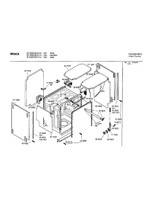 Tank Assembly parts for Bosch Dishwasher SHY66C02UC/14 from AppliancePartsPros.com