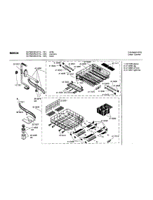 Rack Assembly parts for Bosch Dishwasher SHY66C02UC/14 from AppliancePartsPros.com