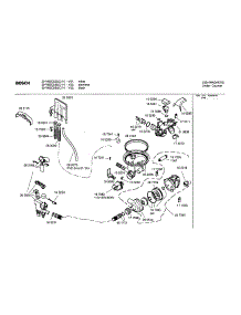 Component Assembly parts for Bosch Dishwasher SHY66C05UC/14 from AppliancePartsPros.com