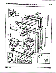 Doors parts for Magic Chef Refrigerator RB21JA-4A/9A23A from AppliancePartsPros.com