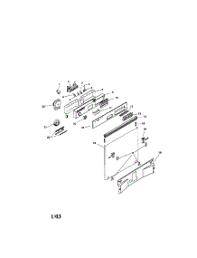 Fascia Panel And Outer Door parts for Bosch Dishwasher SMI7052US/09 / FD 7210 from AppliancePartsPros.com