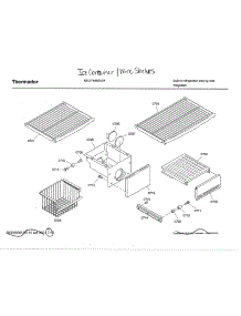 Ice Container / Wire Shelves parts for Thermador Side-By-Side Refrigerator KBUIT4855E/04 from AppliancePartsPros.com